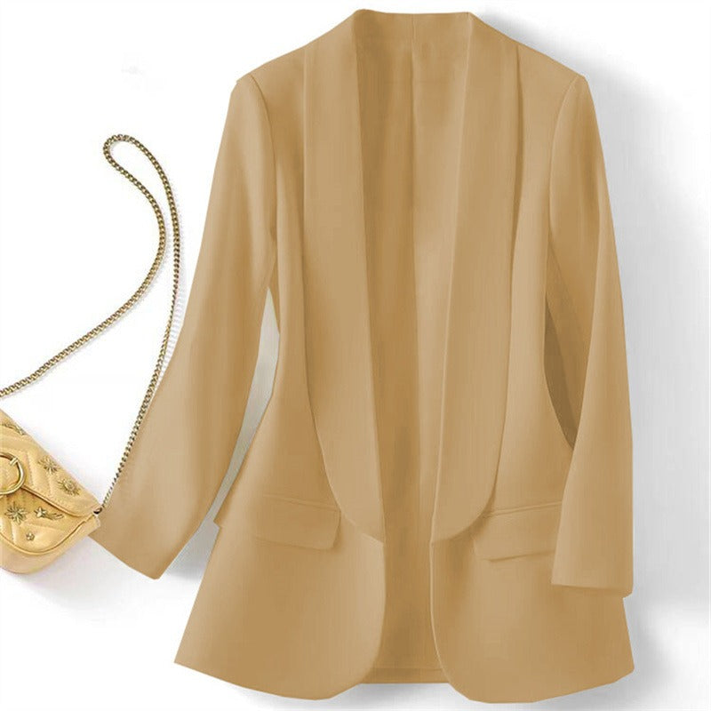 Blazer Donna Aperto Davanti Vestibilità Elegante