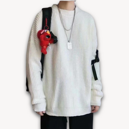 Maglione Oversize Uomo Girocollo Morbido