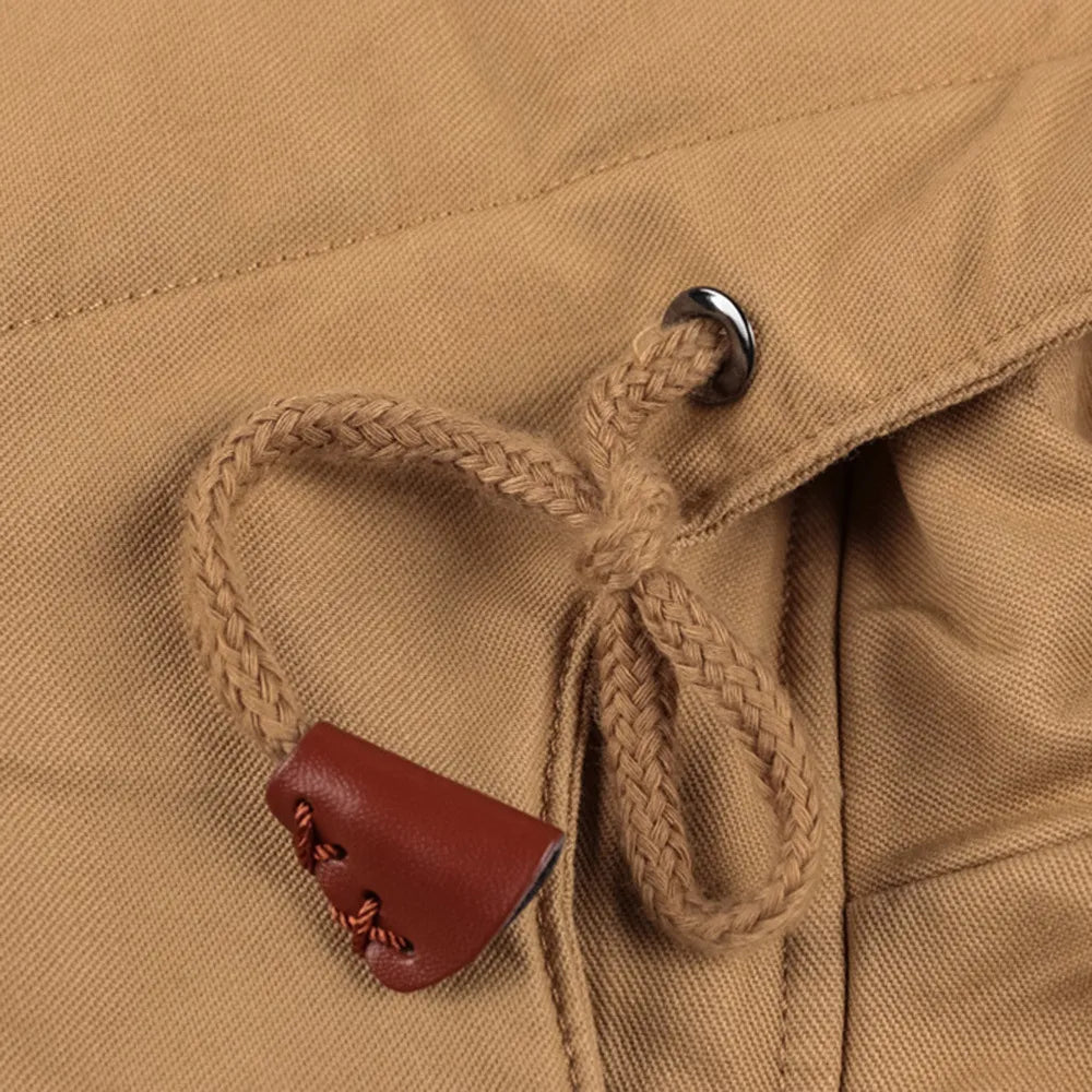 Giacca Uomo in Misto Cotone Imbottita Cappuccio Calda
