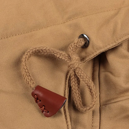 Giacca Uomo in Misto Cotone Imbottita Cappuccio Calda