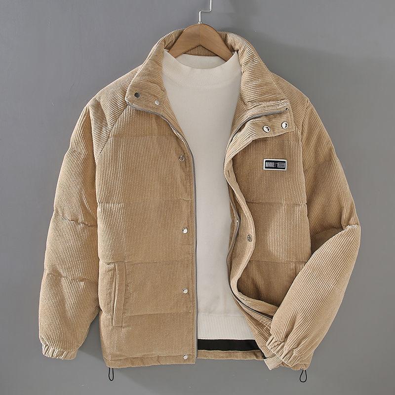 Giacca Uomo Imbottita Piuma Zip Corduroy - Brentozzi