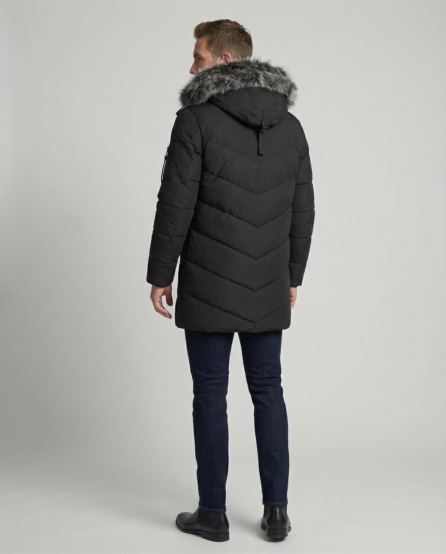 Cappotto Invernale Uomo Stile Elegante Caldo