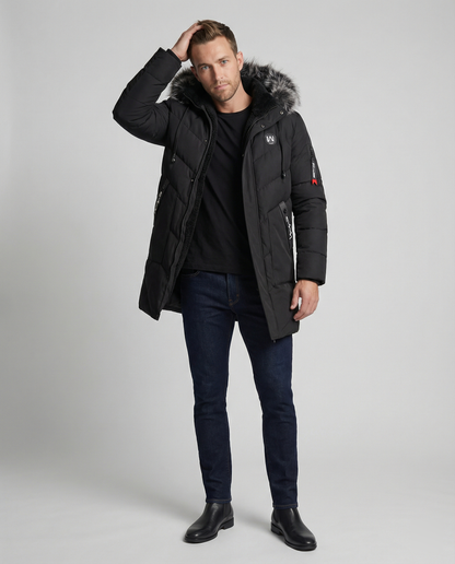Cappotto Invernale Uomo Stile Elegante Caldo