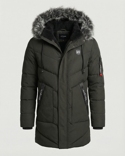 Cappotto Invernale Uomo Stile Elegante Caldo