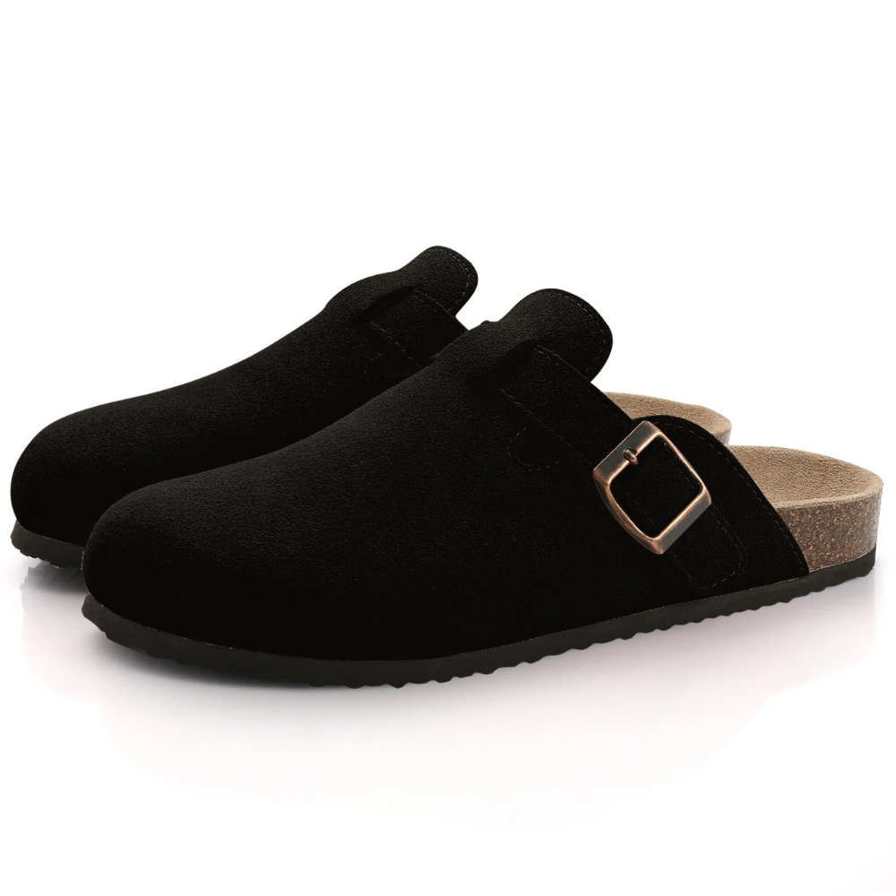 Sandali Donna in Suede Plantare Comfort Regolabile