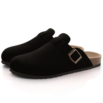 Sandali Donna in Suede Plantare Comfort Regolabile