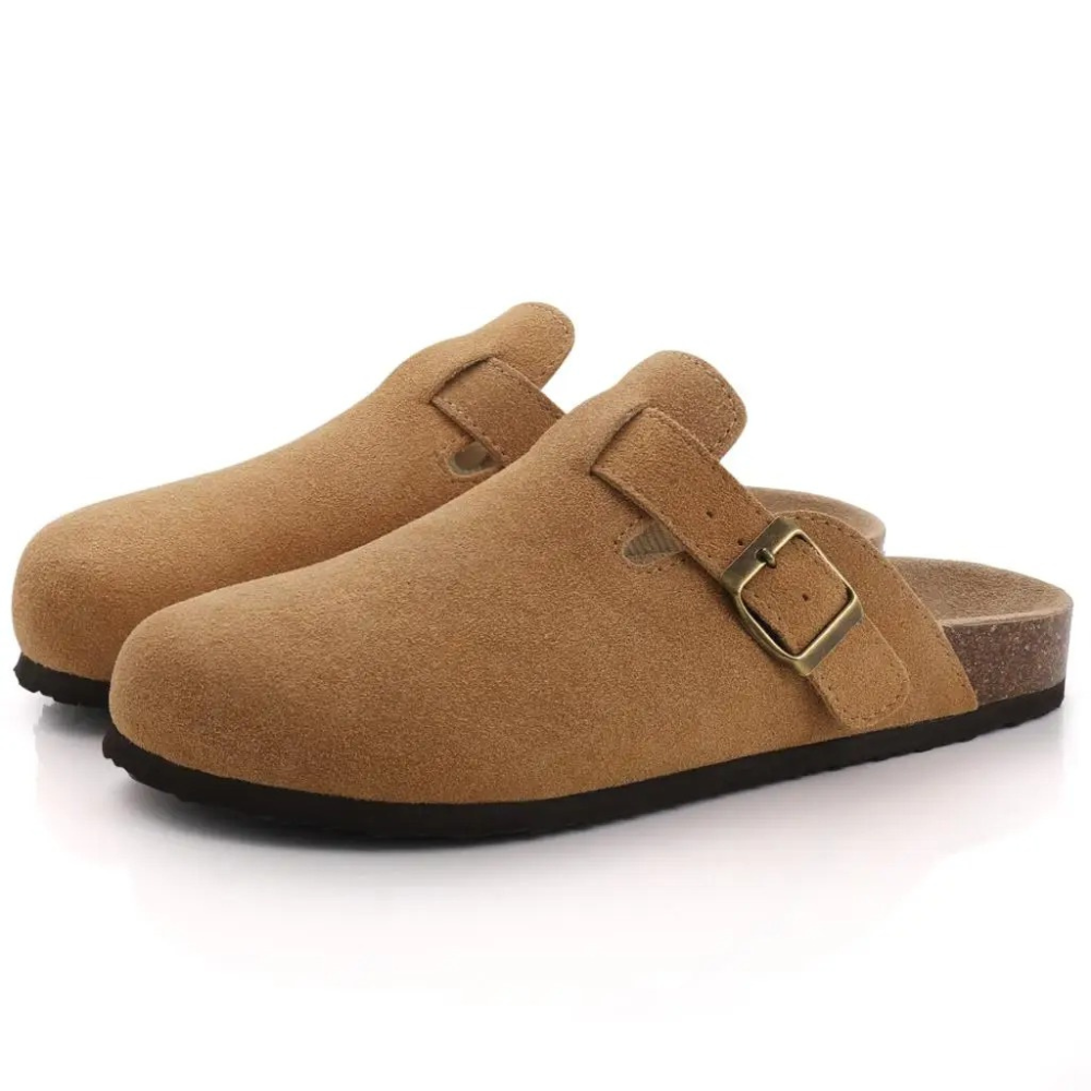 Sandali Donna in Suede Plantare Comfort Regolabile
