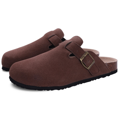 Sandali Donna in Suede Plantare Comfort Regolabile