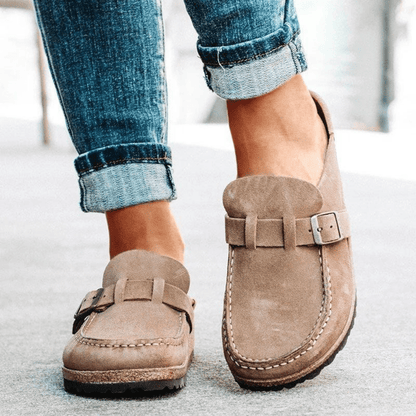 Sandali Donna Forma Ergonomica Tacco Chiuso