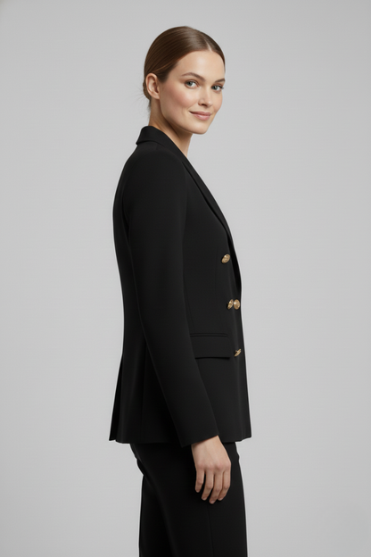 Blazer Donna Doppiopetto con Bottoni Metallici Elegante