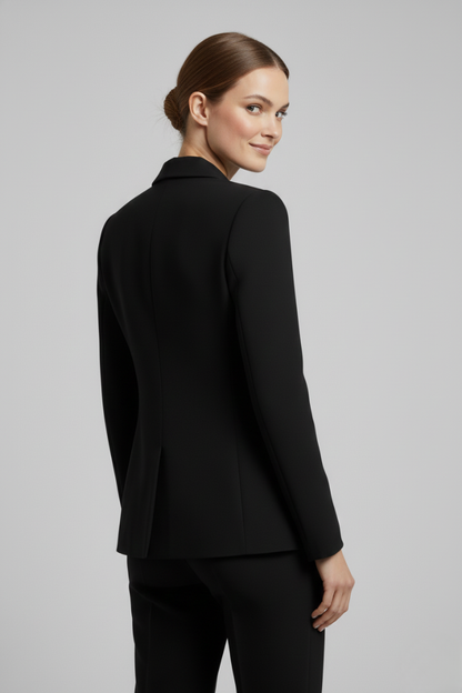 Blazer Donna Doppiopetto con Bottoni Metallici Elegante