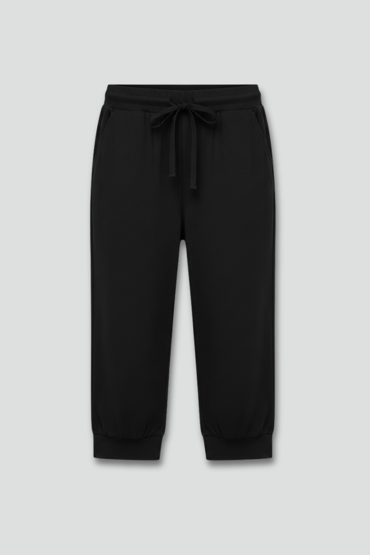 Pantaloni Capri Donna con Coulisse e Tasche Laterali - Brentozzi