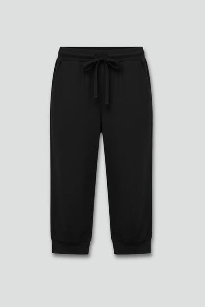 Pantaloni Capri Donna con Coulisse e Tasche Laterali - Brentozzi