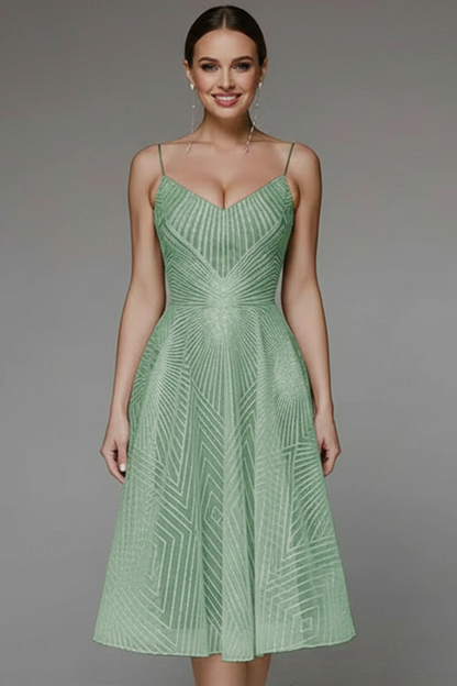 Abito Midi Donna A-Linea Spalline Sottili