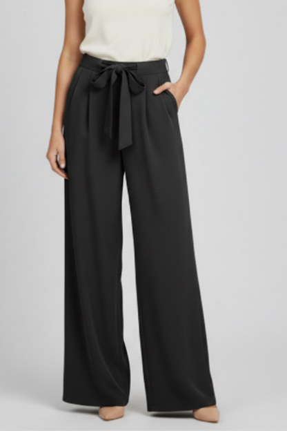 Pantaloni Palazzo Donna Vita Regolabile Taglio Largo