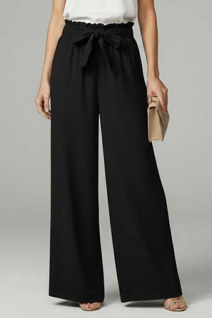 Pantaloni Palazzo Donna con Cintura e Taglio Largo