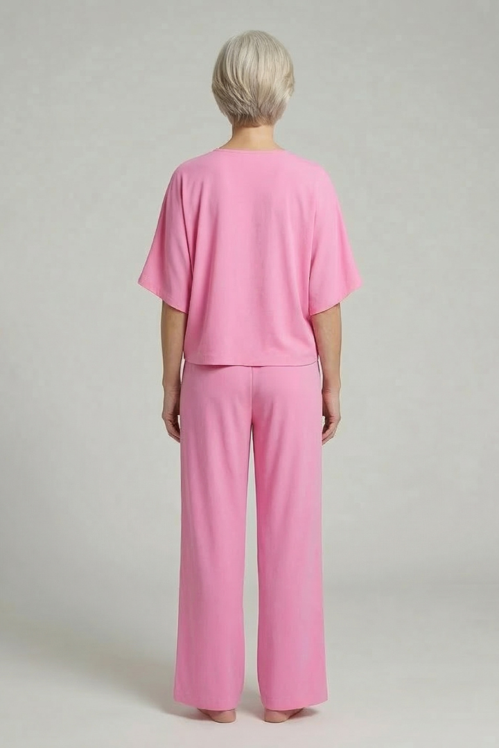 Completo Donna con Pantaloni Larghi e Coordinato