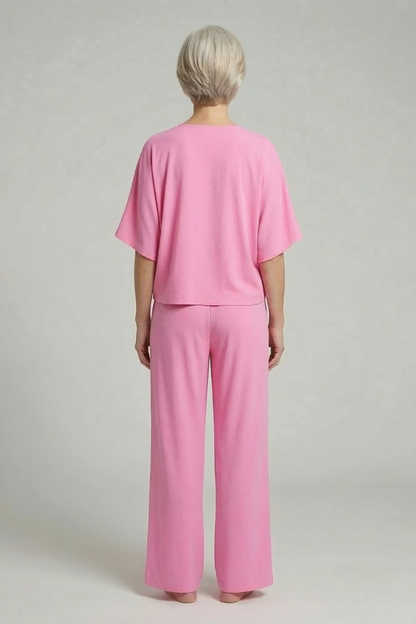 Completo Donna con Pantaloni Larghi e Coordinato