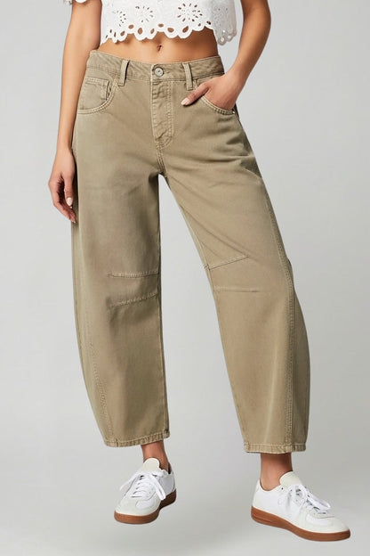 Jeans Donna Vita Alta in Stretch Taglio Largo