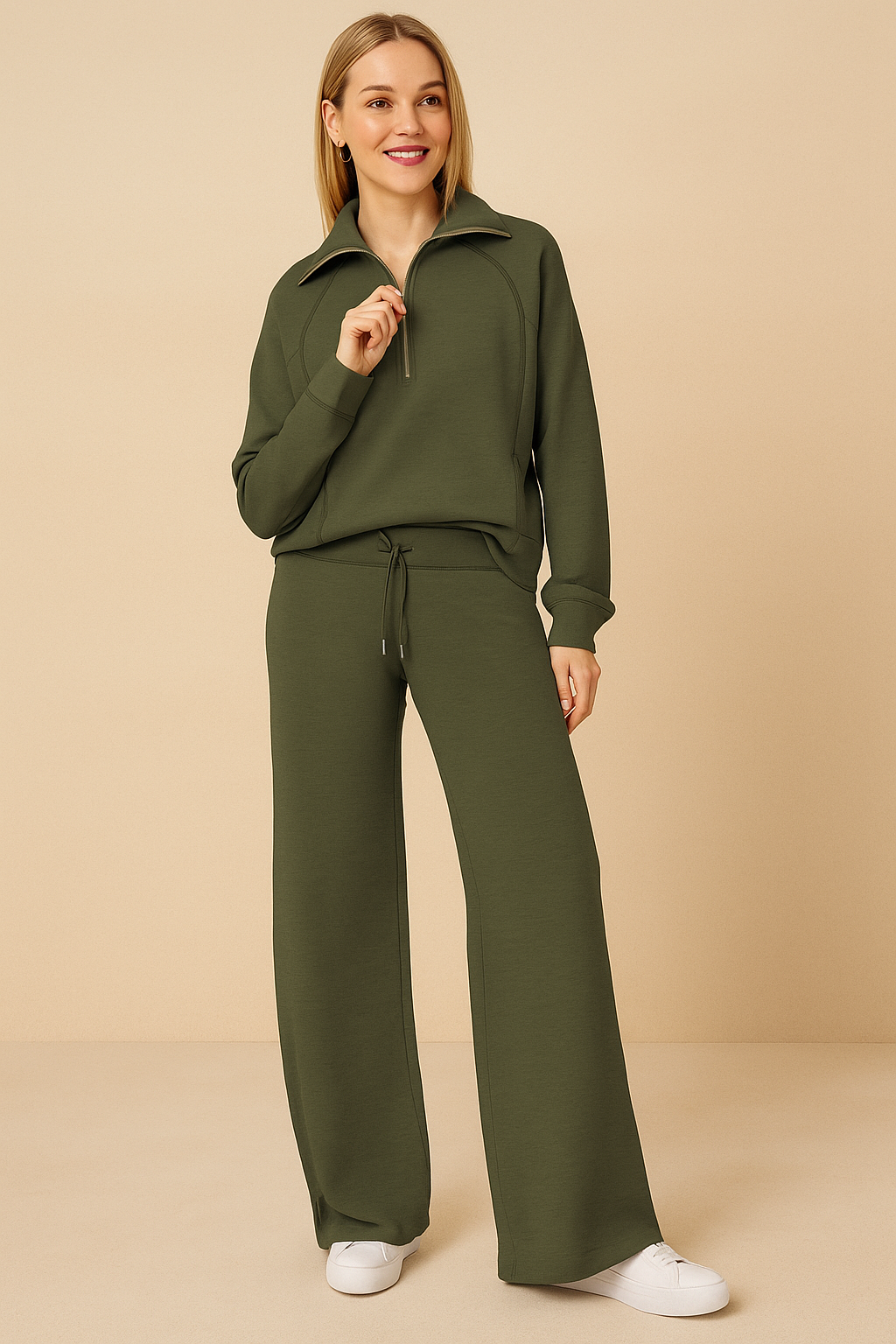 Completo Sportivo Donna Pantaloni Larghi Due Pezzi