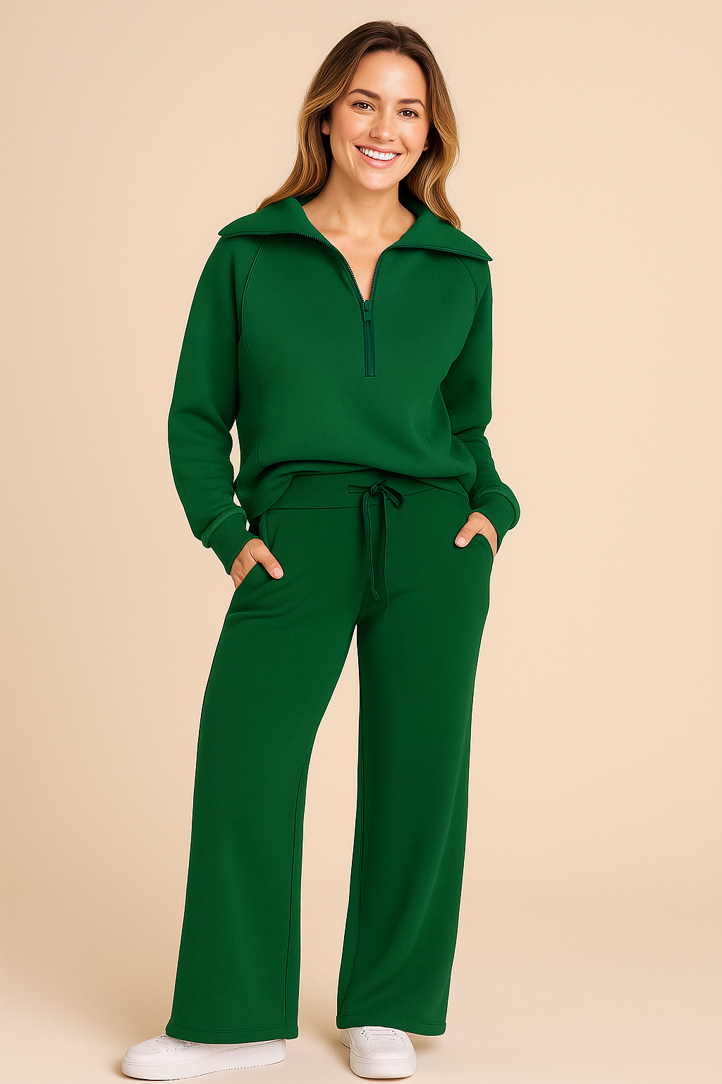Completo Sportivo Donna Pantaloni Larghi Due Pezzi