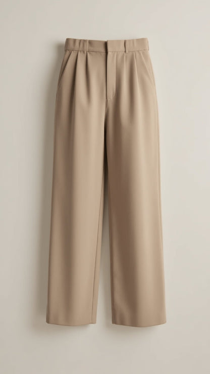 Pantaloni Donna Vita Alta Vestibilità Ampia