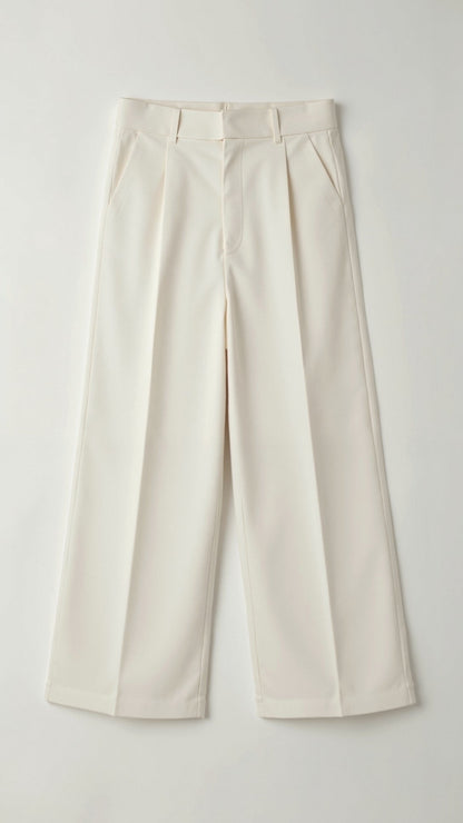 Pantaloni Donna Vita Alta Vestibilità Ampia