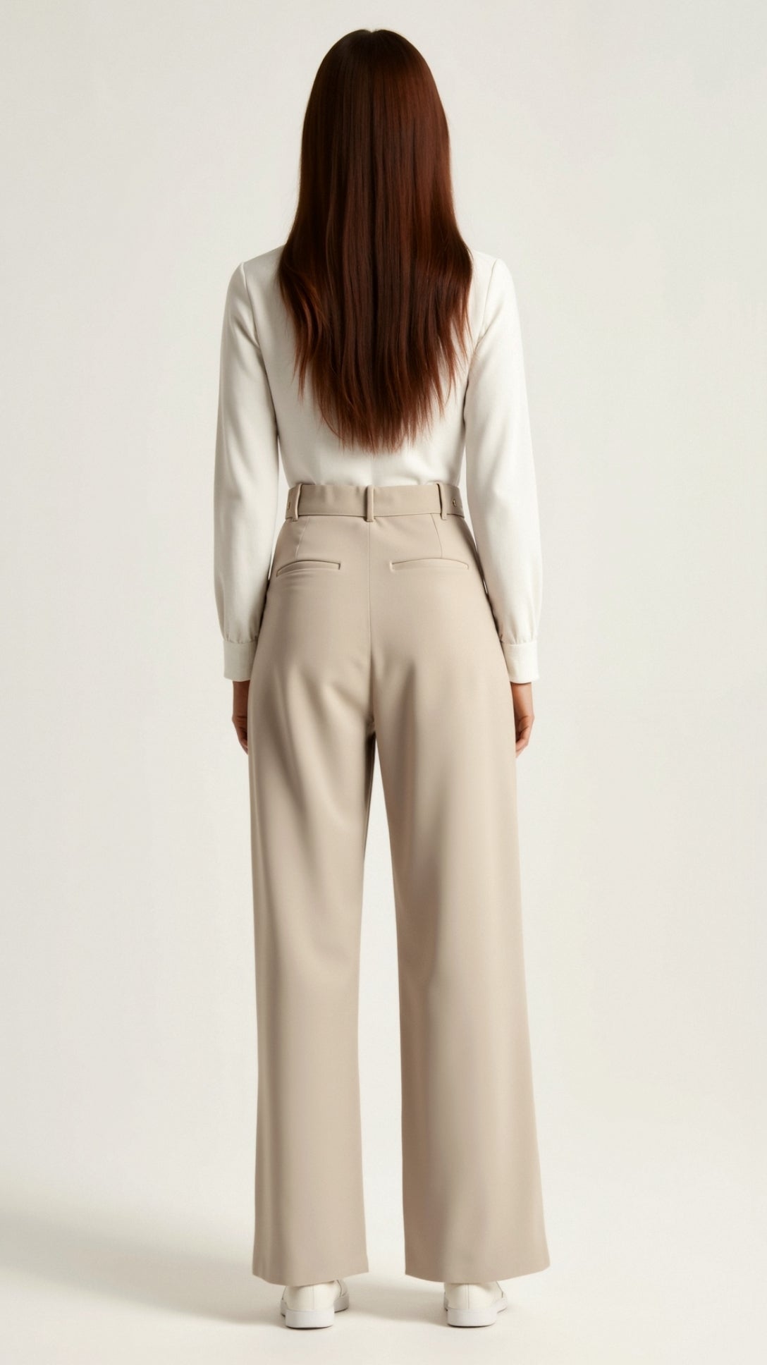 Pantaloni Donna Vita Alta Vestibilità Ampia