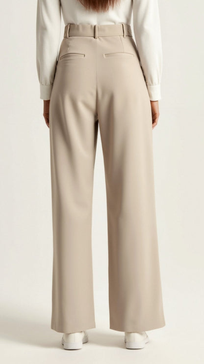 Pantaloni Donna Vita Alta Vestibilità Ampia