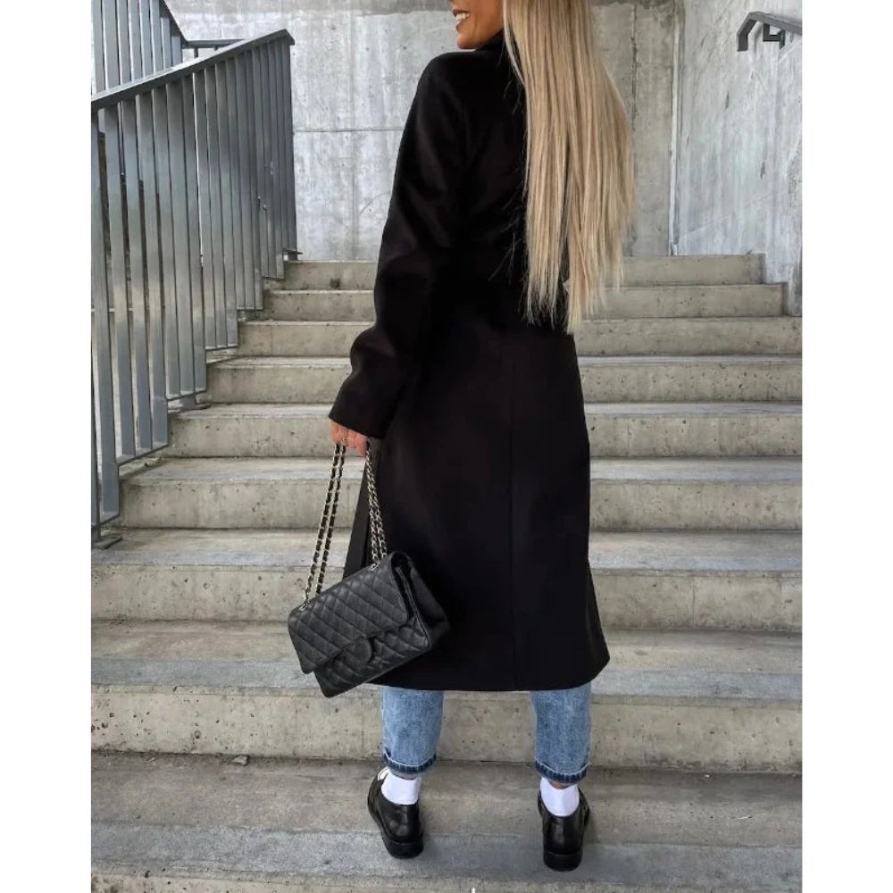 Cappotto Lungo Donna Invernale con Cintura