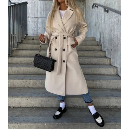 Cappotto Lungo Donna Invernale con Cintura