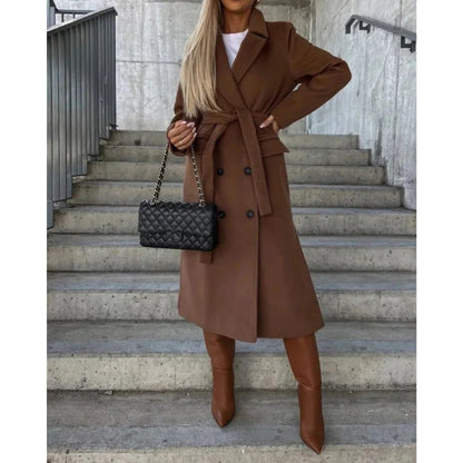 Cappotto Lungo Donna Invernale con Cintura