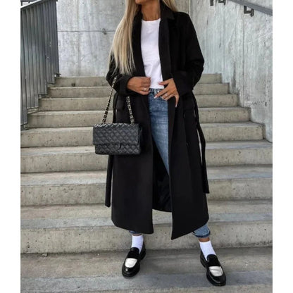 Cappotto Lungo Donna Invernale con Cintura