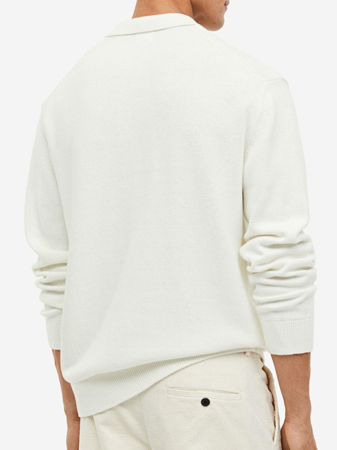 Maglione Uomo Collo Aperto Stile Elegante