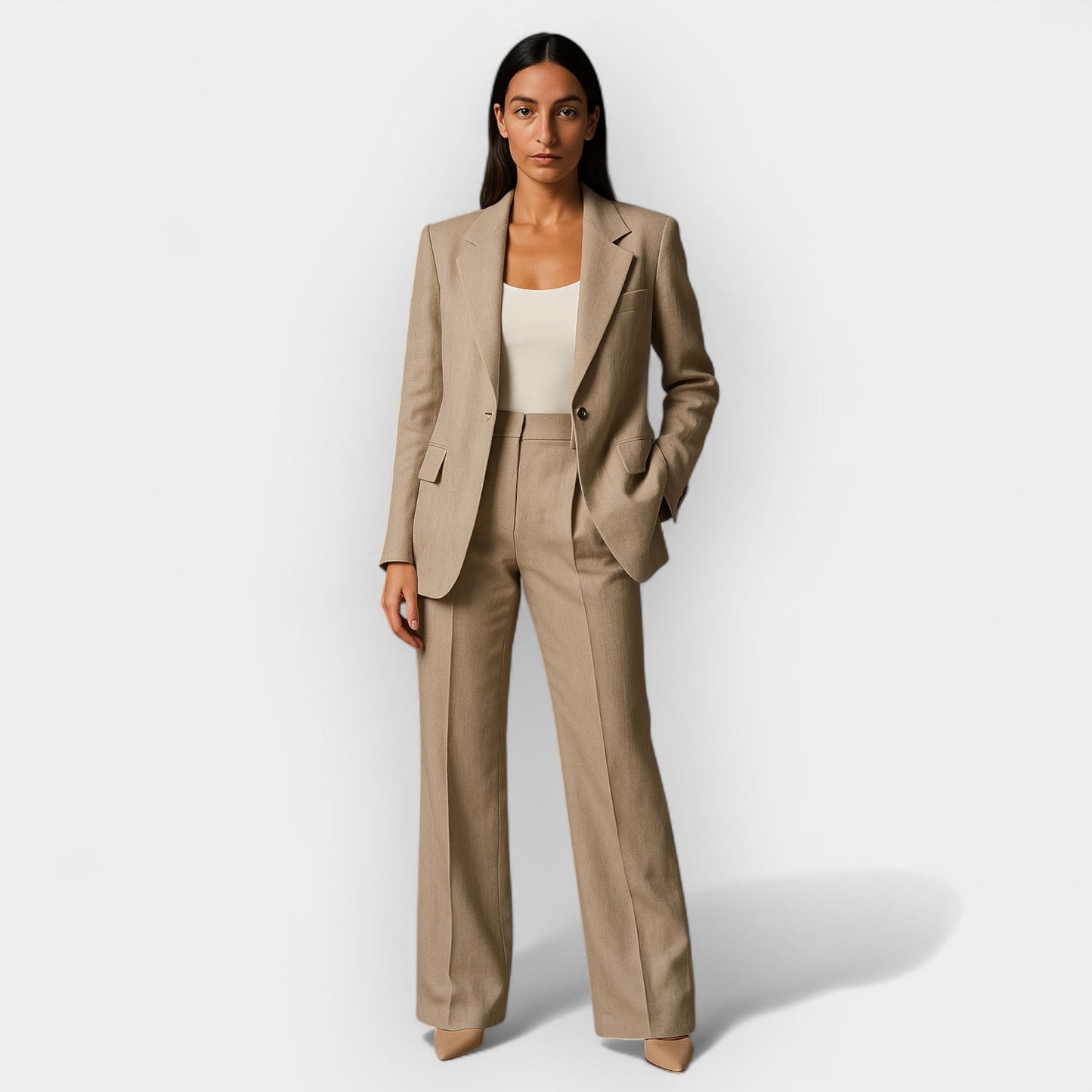 Pantaloni Donna Completo Moderno Taglio Slim