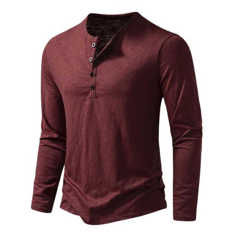 Maglia Uomo Manica Lunga Tessuto Morbido Vestibilità Comoda