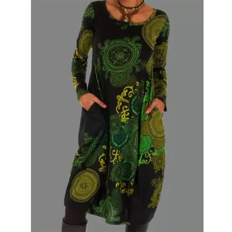 Abito Midi Donna Elegante Invernale