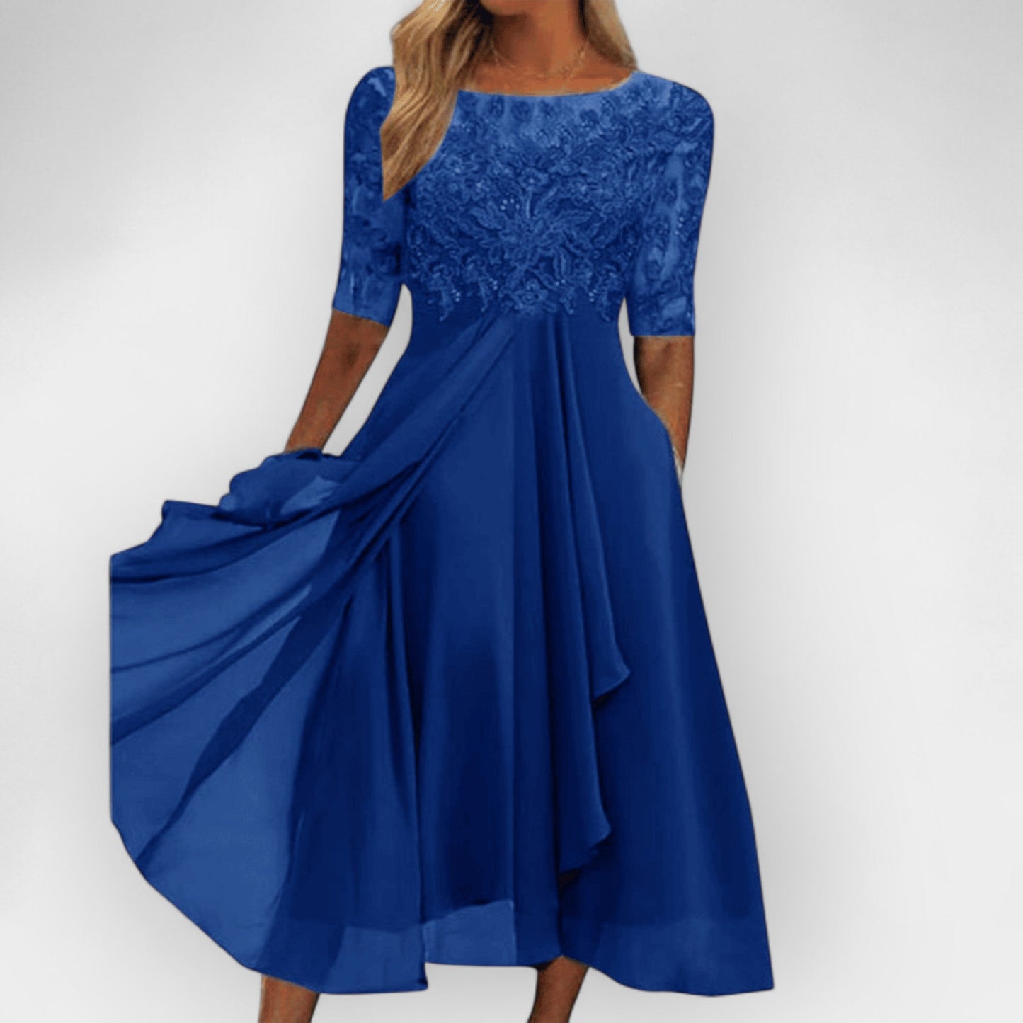 Abito Midi Donna Moderno Elegante