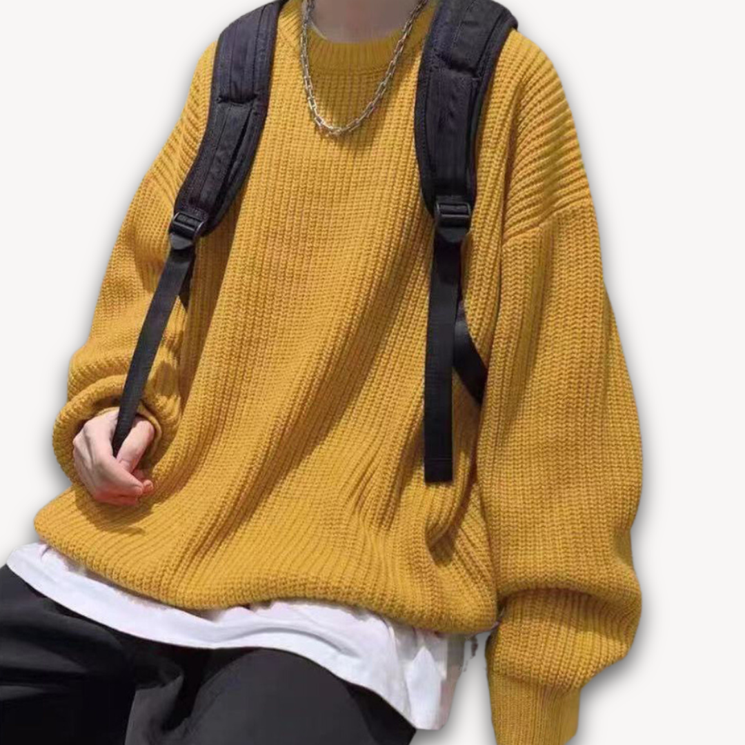 Maglione Oversize Uomo Girocollo Morbido
