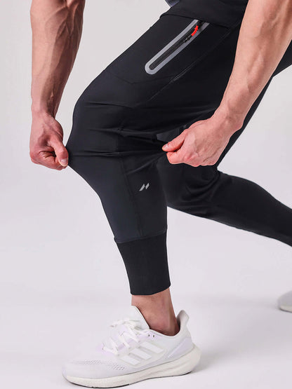 Pantaloni Cargo Uomo in Tessuto Idrorepellente con Polsini Alti