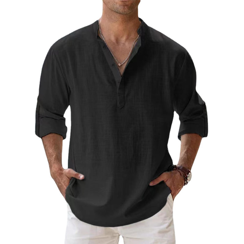 Camicia Uomo Primavera Estate Manica Lunga Classica