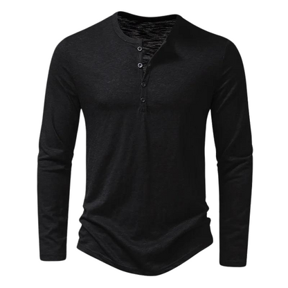 Maglia Uomo Manica Lunga Tessuto Morbido Vestibilità Comoda