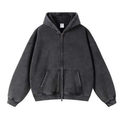 Felpa Con Cappuccio Batik-Wash per Uomo | Zelara Nero