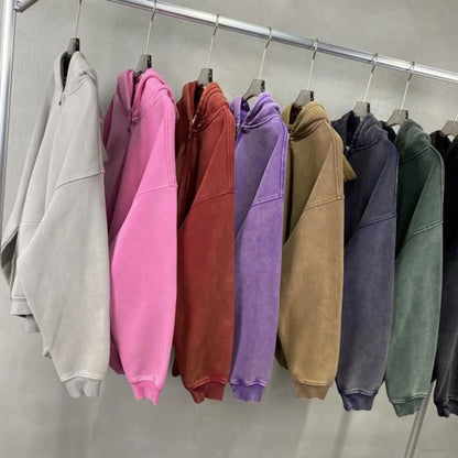 Felpa Con Cappuccio Batik-Wash per Uomo | Zelara
