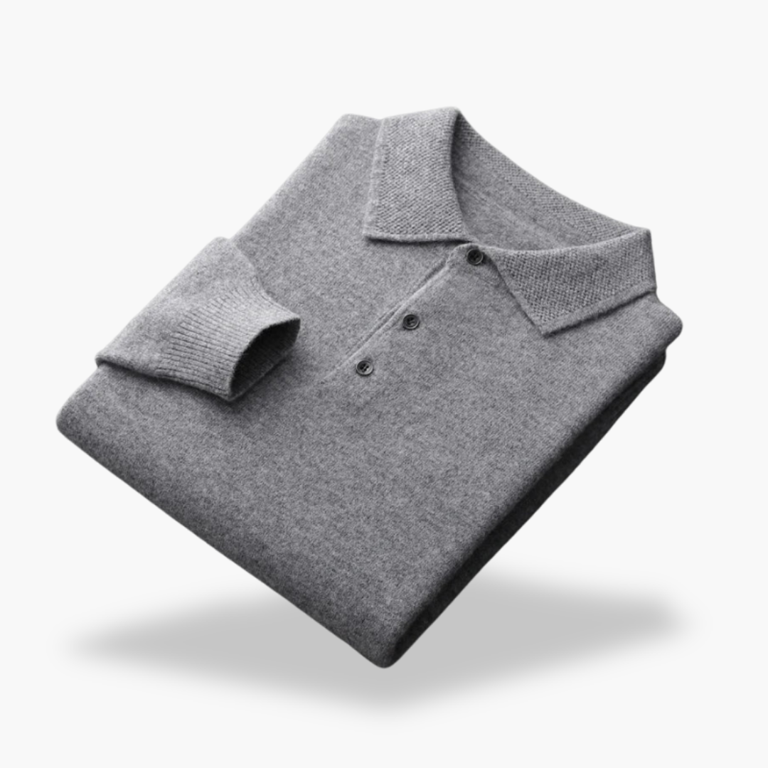 Maglione Uomo in Lana Stile Polo Classico - Vesarelli