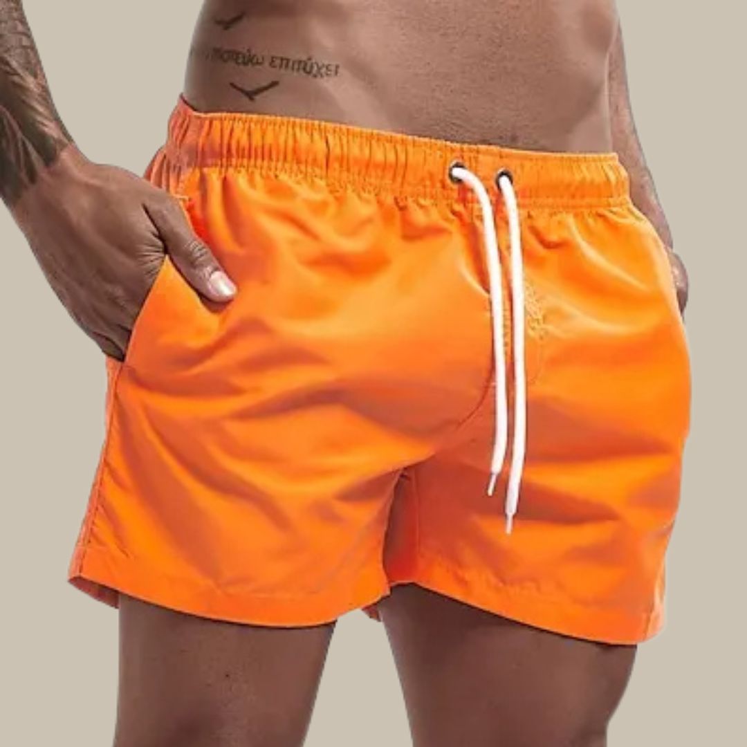 Costume da Bagno Uomo con Coulisse e Tasche Laterali Estivo