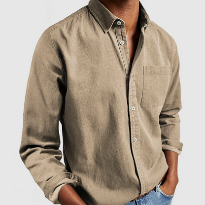 Camicia Uomo Casual Manica Lunga