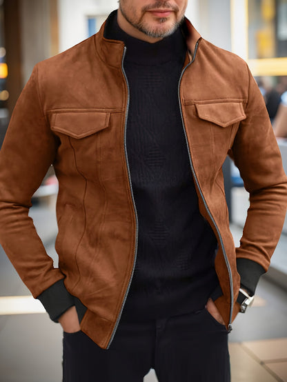 Giacca Invernale Uomo Casual con Zip e Collo Alto - Brentozzi
