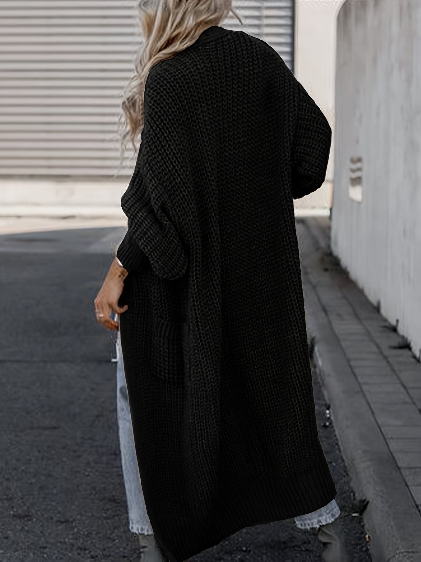 Cardigan Donna Casual con Tasche Maglia Morbida