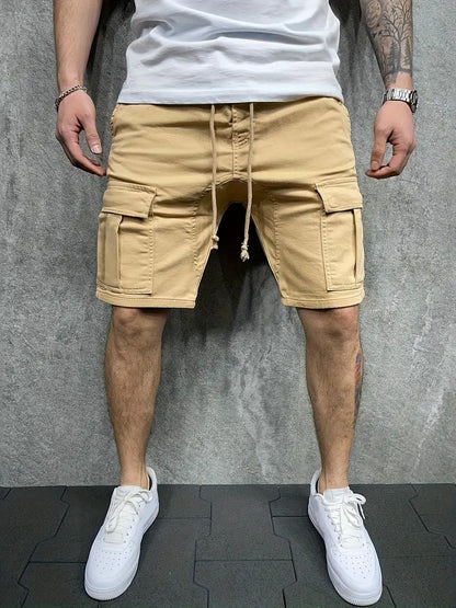 Bermuda Cargo Uomo con Coulisse e Tasche Utility